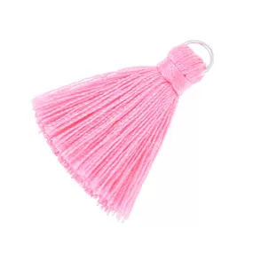 3.5cm  DIY Handmade Tassels, Short Handmade Tassels for jewelry making Necklace Earrings light pink,10pcs/lot