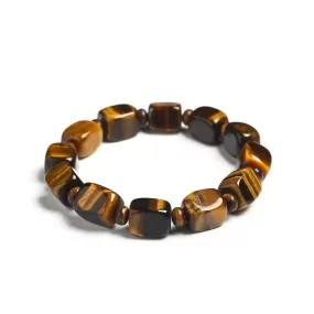 Square Tiger Eyes Stone 10*12mm s Bead Bracelet